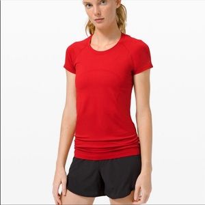 Lululemon Swiftly Tech Red Short Sleeve